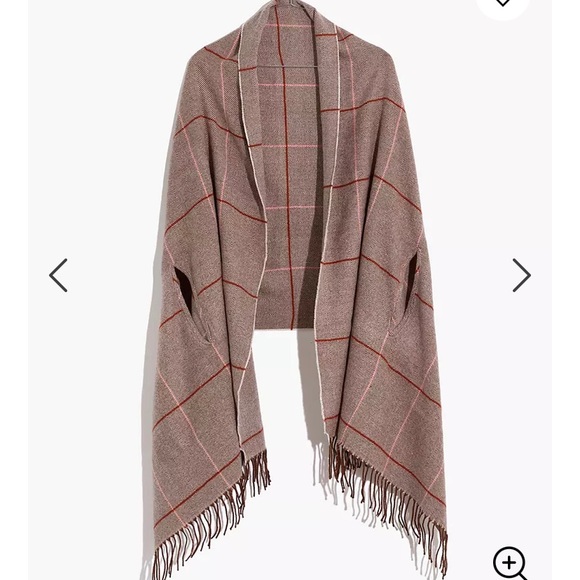 Madewell Accessories - Madewell Cape Scarf in Windowpane